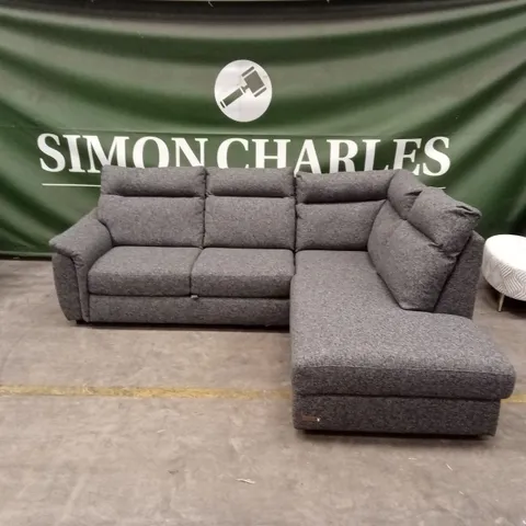 QUALITY DESIGNER FABRIC UPHOLSTERED CORNER SOFA BED
