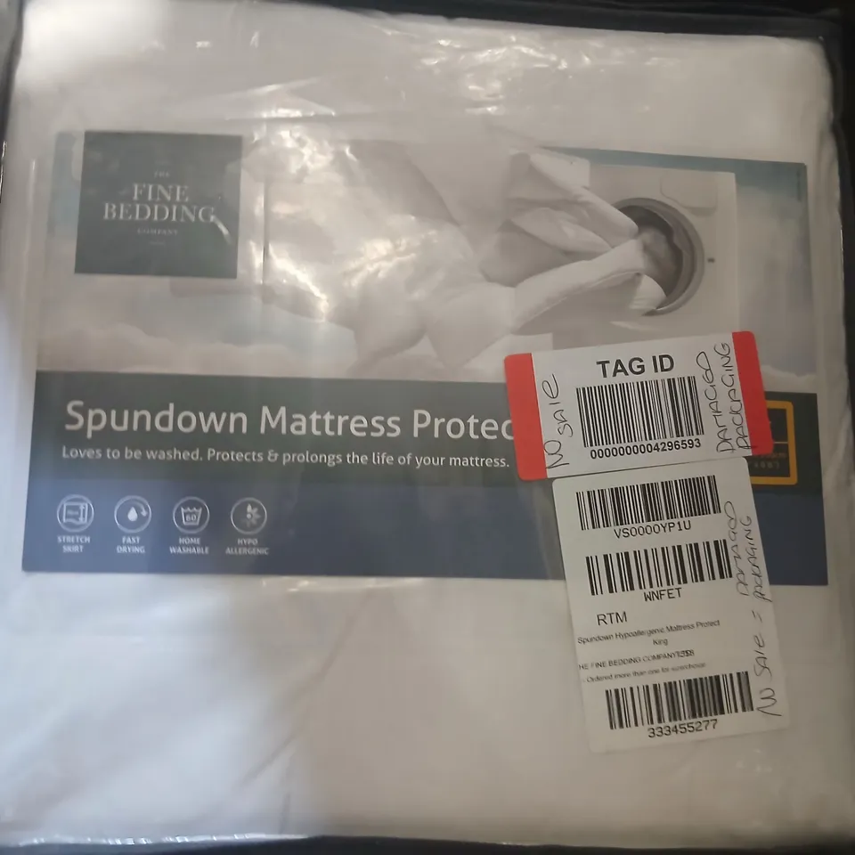 THE FINE BEDDING COMPANY SPUNDOWN MATTRESS PROTECTOR