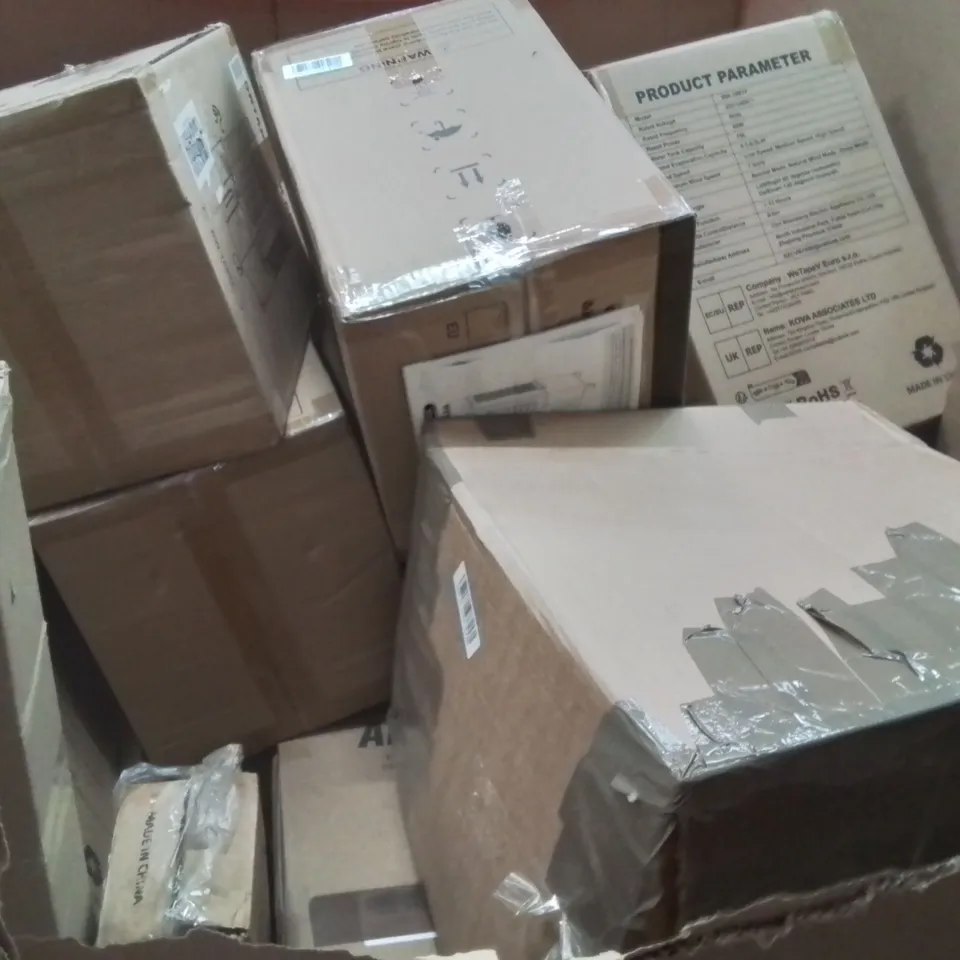 PALLET OF ASSORTED HOUSEHOLD GOODS AND PRODUCTS TO INCLUDE;AIR COOLER,RICE COOKER,RETRACTABLE SAFETY GATE