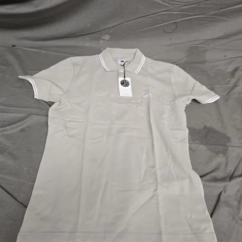 PRETTY GREEN BARTON POLO SHIRT – BEIGE, MEN'S, SIZE L