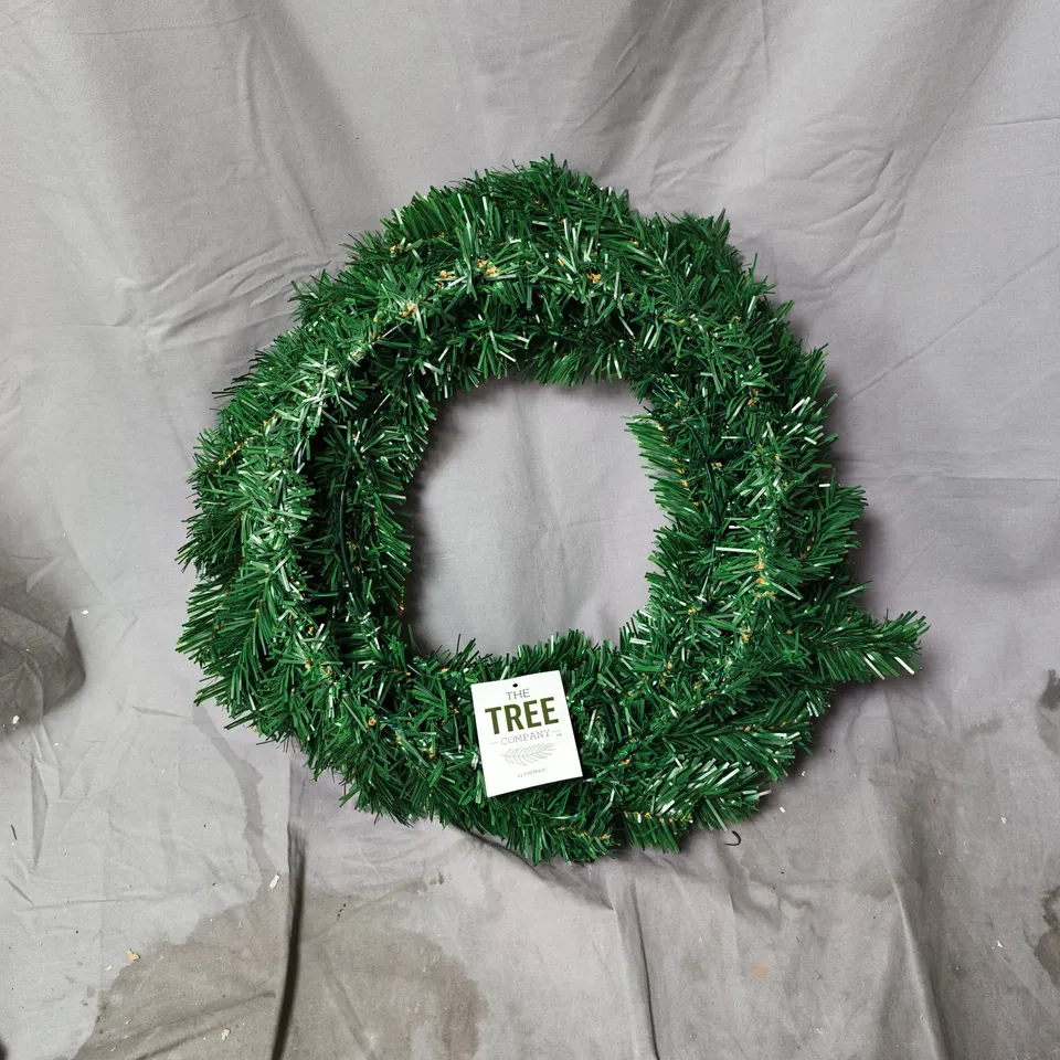 2 X THE TREE COMPANY ARTIFICIAL EVERGREEN CHRISTMAS WREATH – GREEN