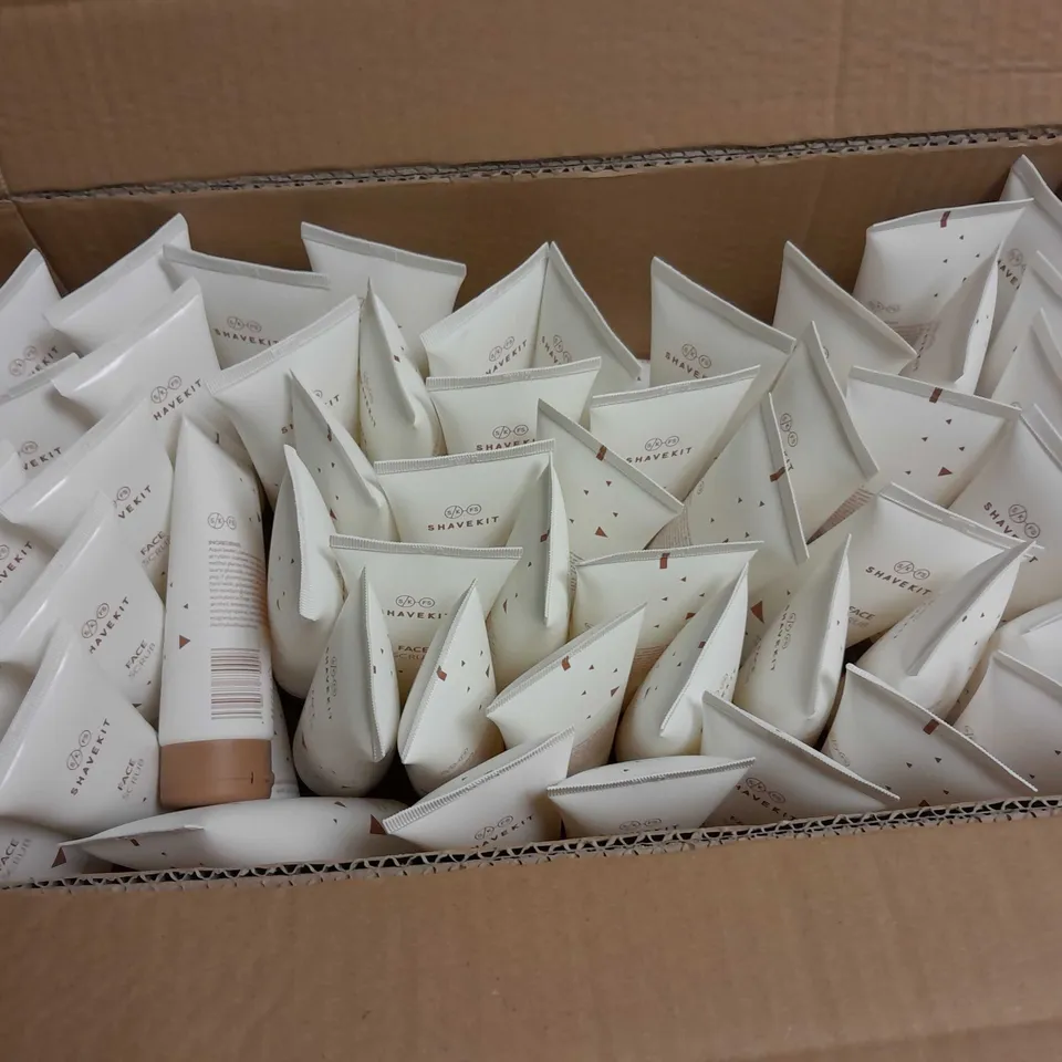 BOX OF APPROX 30 SHAVEKIT FACE SCRUBS 100ML EACH