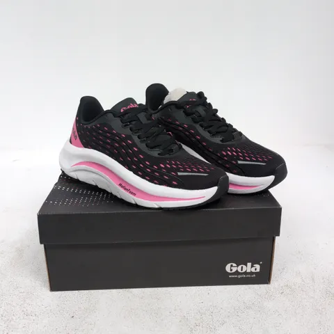 GOLA ALZIR SPEED BLACK/HOT PINK SIZE 4 BOXED