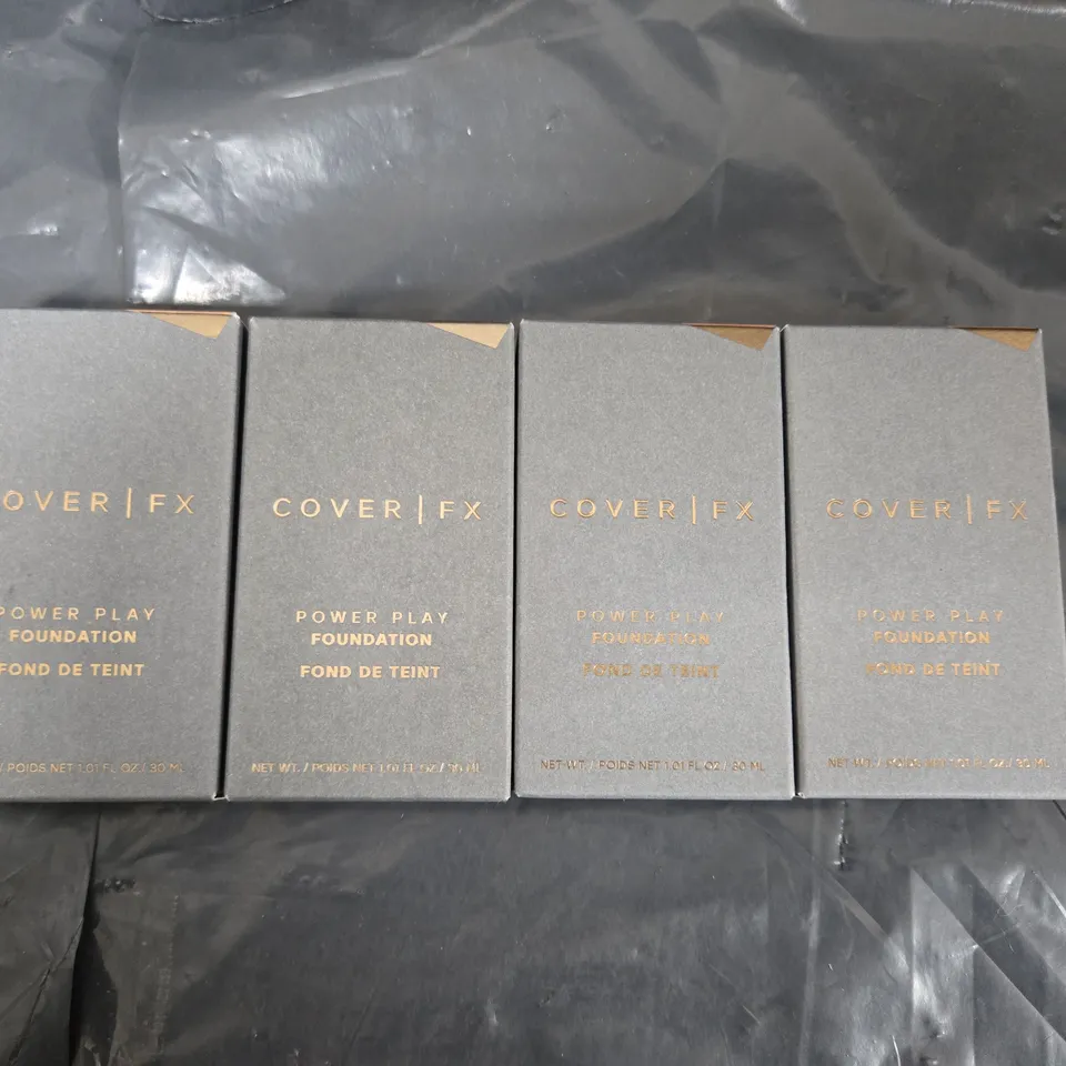 BOX OF APPROXIMATELY 30 COVER FX FOUNDATION IN ASSORTED COLORS