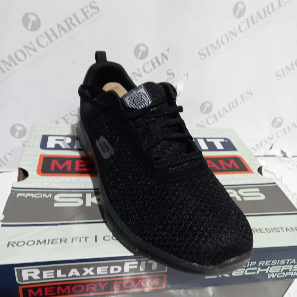 SKECHERS LACE UO WORK TRAINERS SIZE 8
