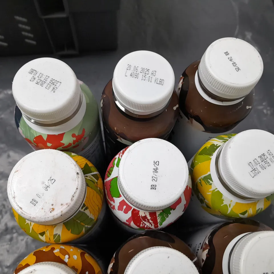 LOT OF 18 ASSORTED 500ML BOTTLES OF HUEL - VARIOUS FLAVOURS