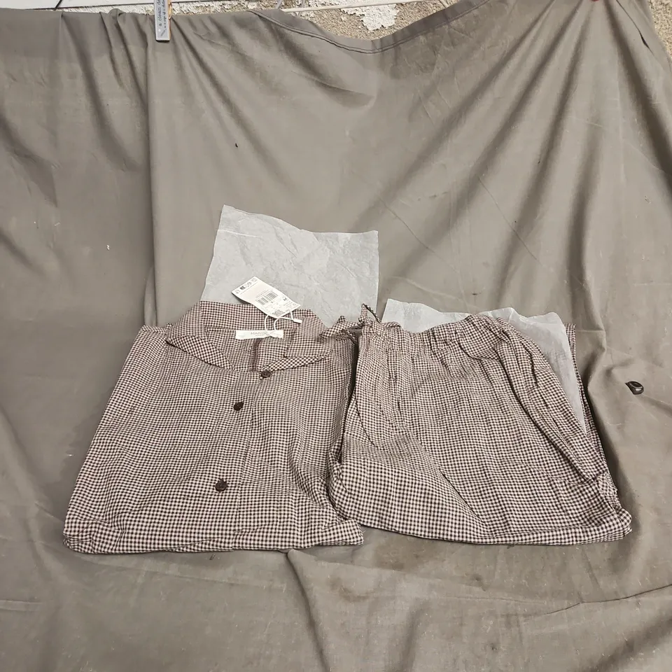 MANGO BLACK CHECK MEDIUM PYJAMAS