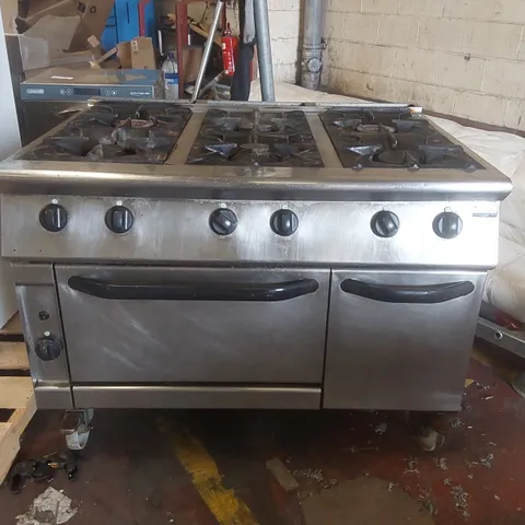 MEARNO COMMERCIAL 6-BURNER GAS RANGE COOKER
