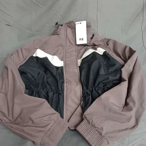 PE NATION SHELTER JACKET IN FOSSIL SIZE XS