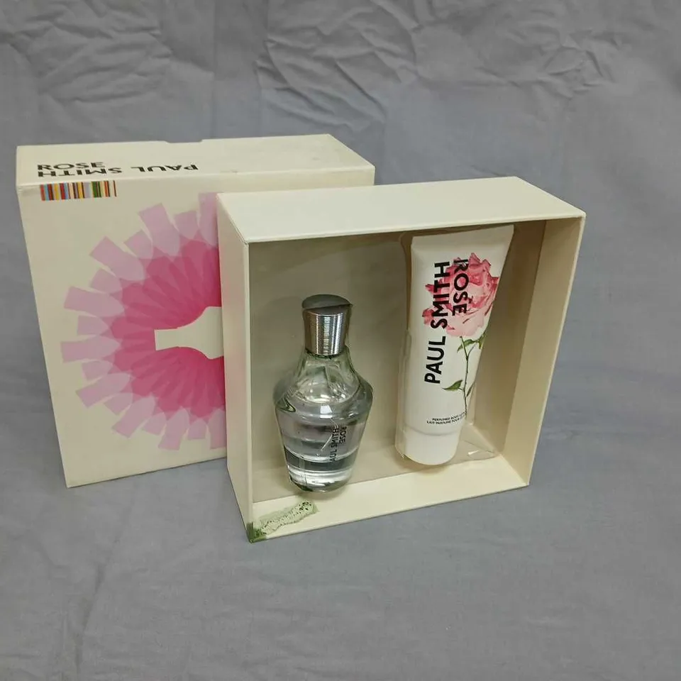 PAUL SMITH ROSE FRAGRANCE GIFT SET – PERFUME & BODY LOTION IN BOX