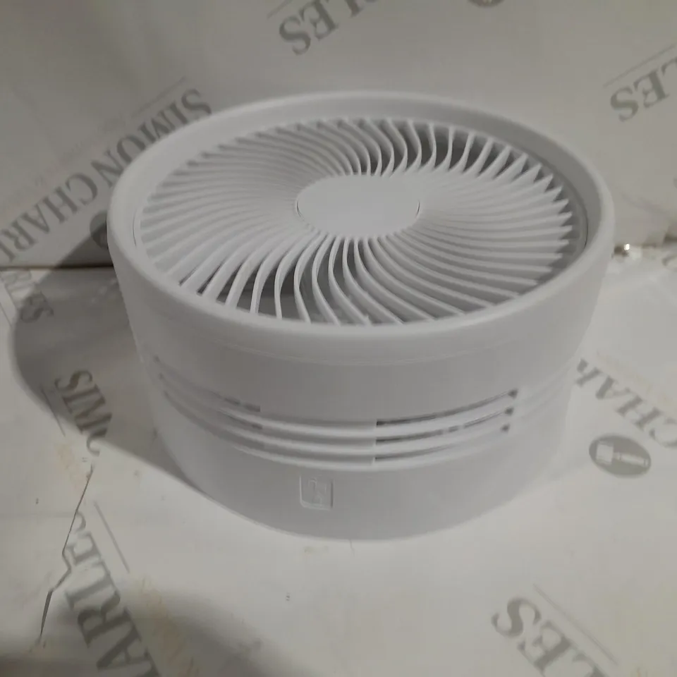 BELL & HOWELL RECHARGEABLE EXTENDABLE DESK & FLOOR FAN, WHITE