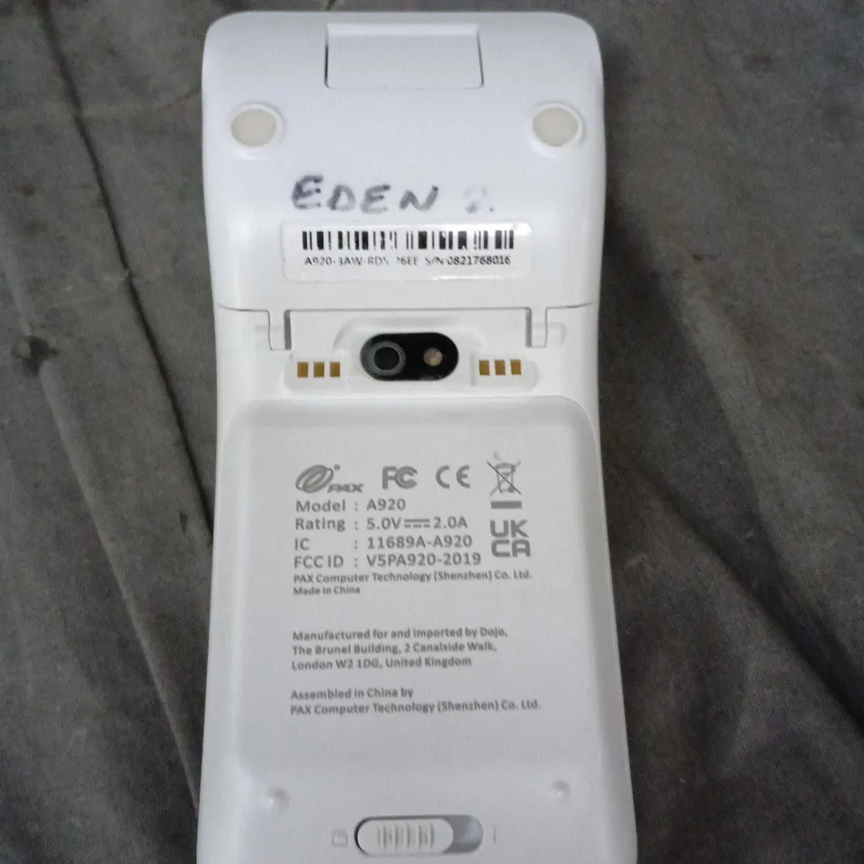 DOJO A920 CARD READER – WHITE 