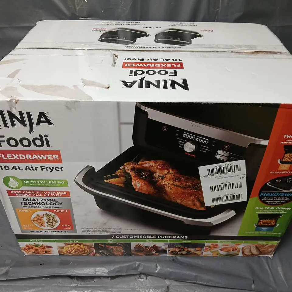 BOXED NINJA FOODI FLEXDRAWER AIR FRYER