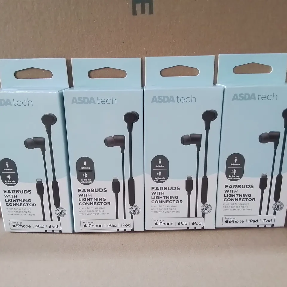 PALLET CONTAINING APPROXIMATELY 720 4-PACK BOXES OF BRAND NEW EARBUDS WITH LIGHTNING CONNECTOR