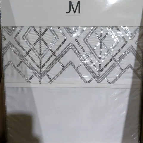 JM BY JULIEN MACDONALD DECO STYLE SEQUIN BEDDING SIX PIECE SET