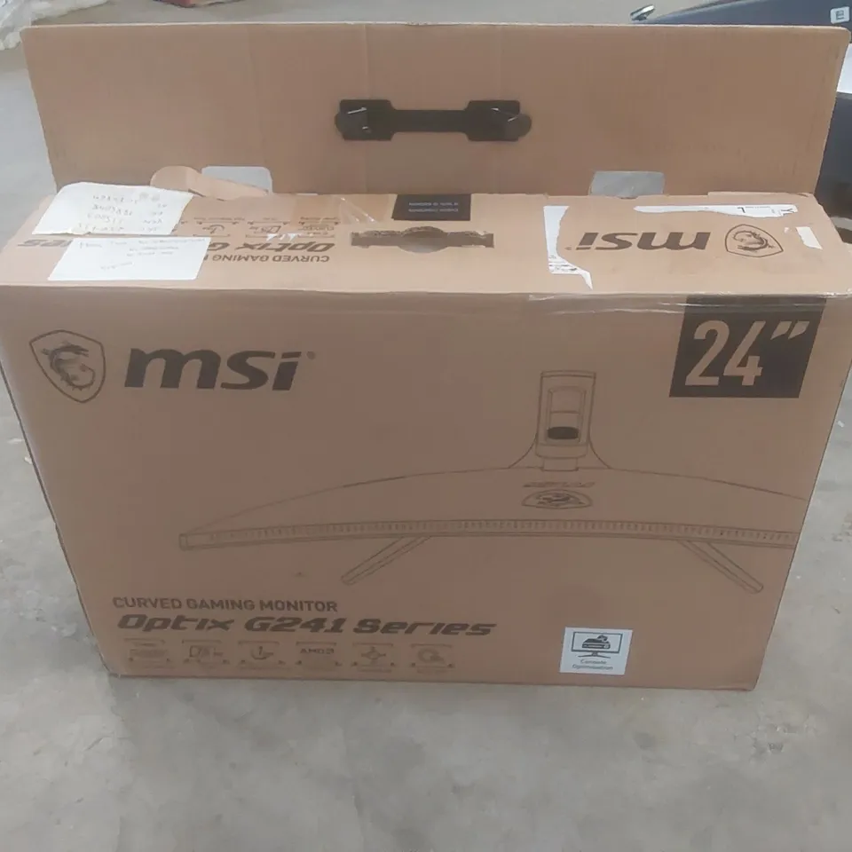 BOXED MSI 24" OPTIX G241 SERIES CURVED GAMING MONITOR 