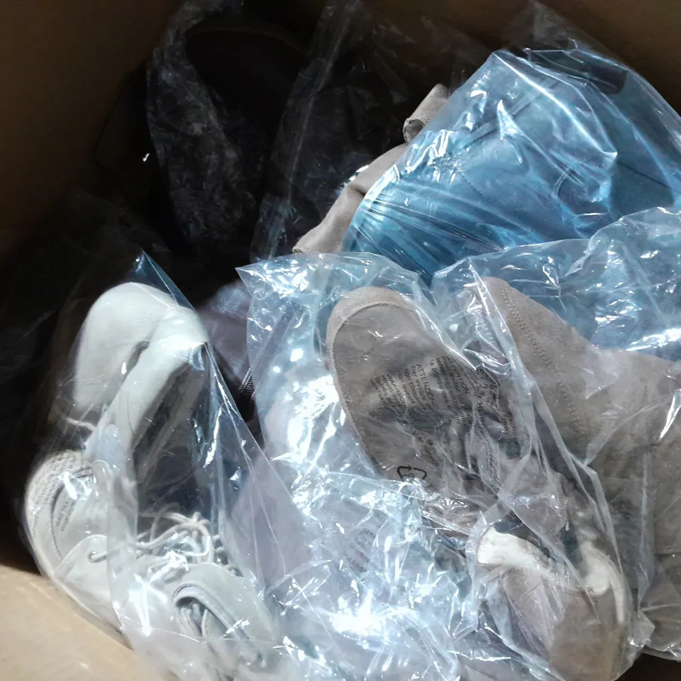 APPROXIMATELY 10 PAIRS OF ASSORTED WOMEN SHOES IN VARIOUS STYLES AND SIZES 