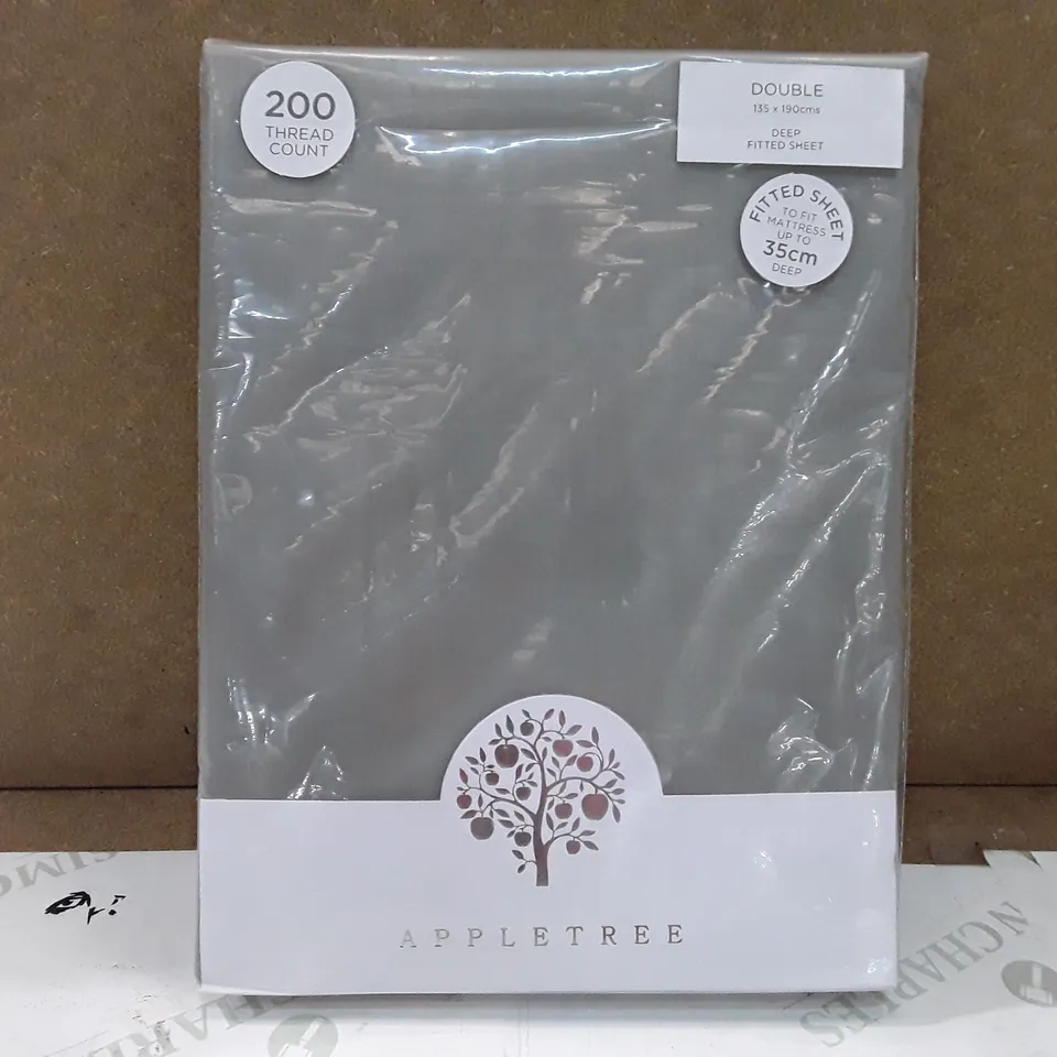 BRAND NEW APPLE TREE DUVET COVER SET - DOUBLE (SLATE)