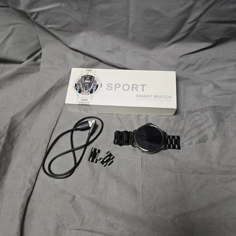 Sport Smart Watch with Metal Link Bracelet