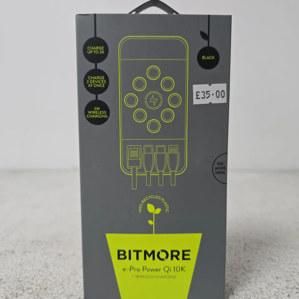 BITMORE E-PRO POWER QI 10K WIRELESS CHARGER POWER BANK