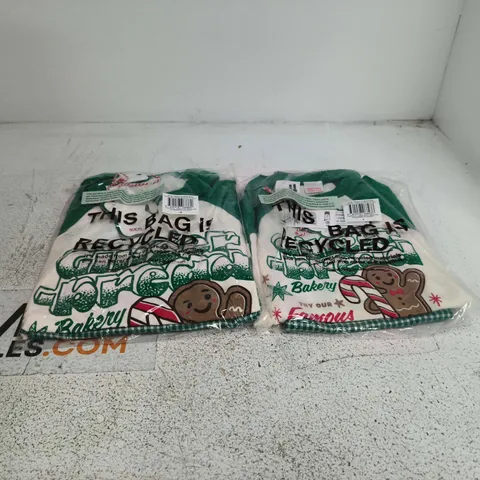 BOX OF APPROXIMATELY 25 KIDS FAMILY CHRISTMAS RAGLAN LOVE SLEEVE PJ SET ASSORTED SIZES