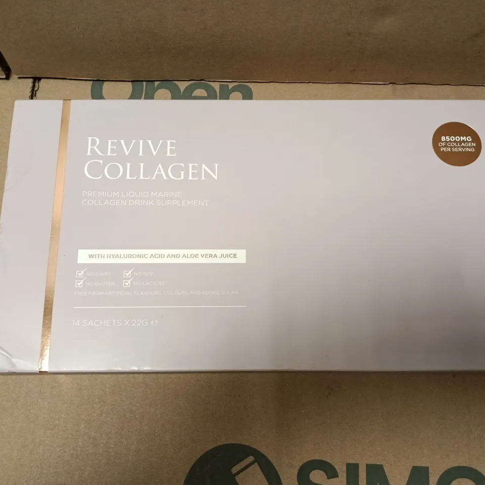 REVIVE COLLAGEN PREMIUM LIQUID MARINE COLLAGEN DRINK SUPPLEMENT – 14 SACHETS X 22 G