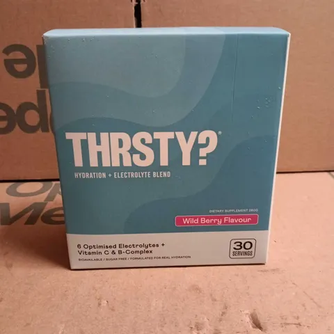 THRSTY? HYDRATION + ELECTROLYTE BLEND - WILD BERRY FLAVOUR (30 SERVINGS) 