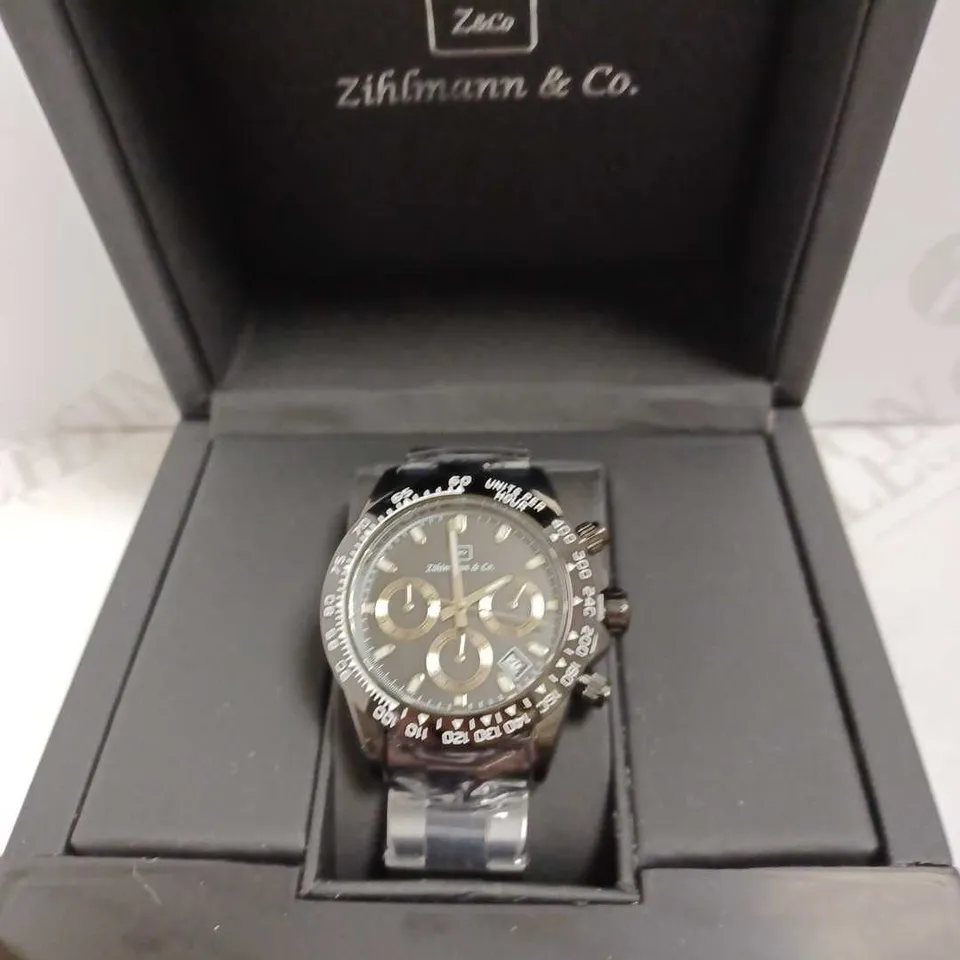 ZIHLMANN & CO TRIPLE DIAL BRACELET STRAP WRISTWATCH