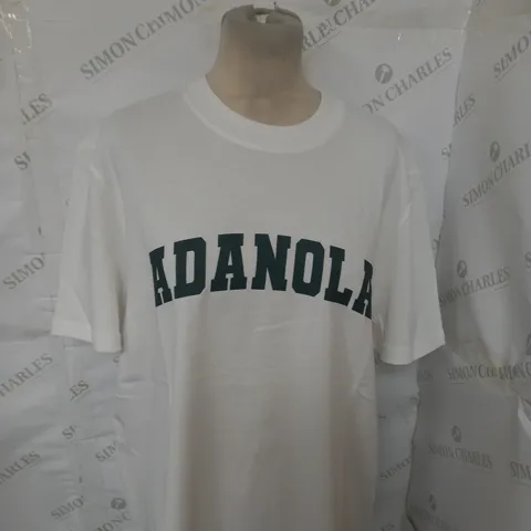 ADANOLA VARSITY OVERSIZED T-SHIRT SIZE S