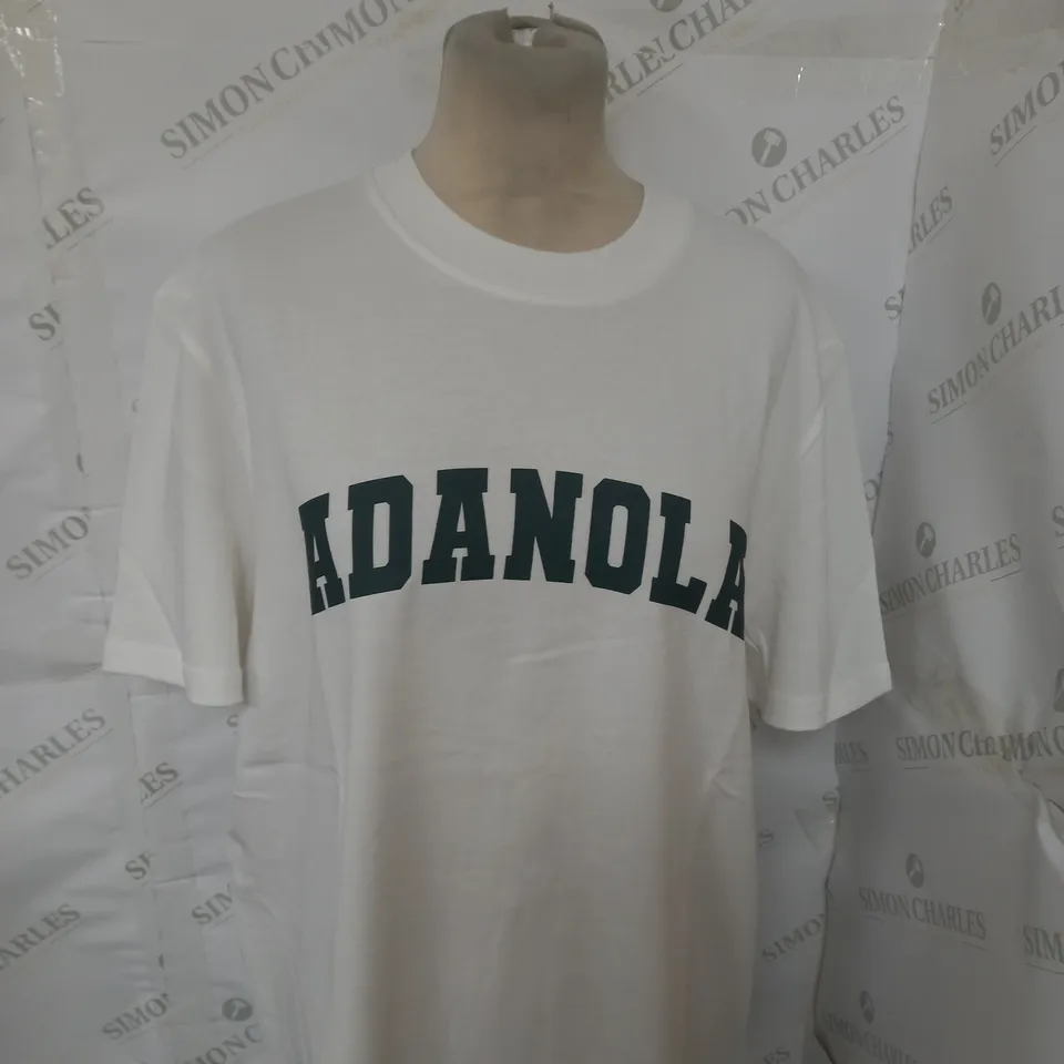 ADANOLA VARSITY OVERSIZED T-SHIRT SIZE S