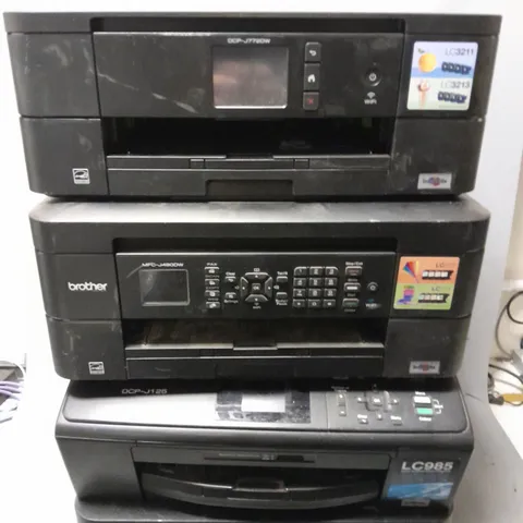 SET OF 4 BROTHER PRINTERS TO INCLUDE - DCP-J7720W , MFC-J480DW ETC