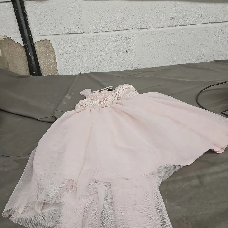 MONSOON CHILDREN PALE PINK PARTY DRESS – AGE 3 YRS, 98 CM (MACHINE WASHABLE)