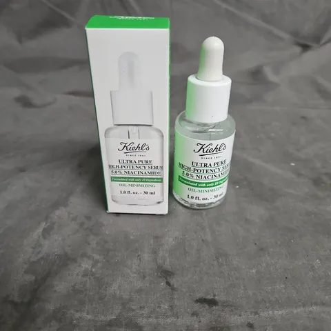 BOXED KIEHL'S ULTRA PURE HIGH-POTENCY SERUM 5% NIACINAMIDE 30ML