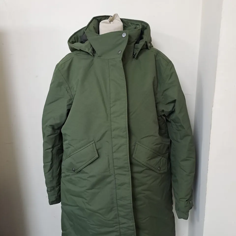 DIDRIKSONS WATERPROOF HOODED LONG JACKET SIZE 42 