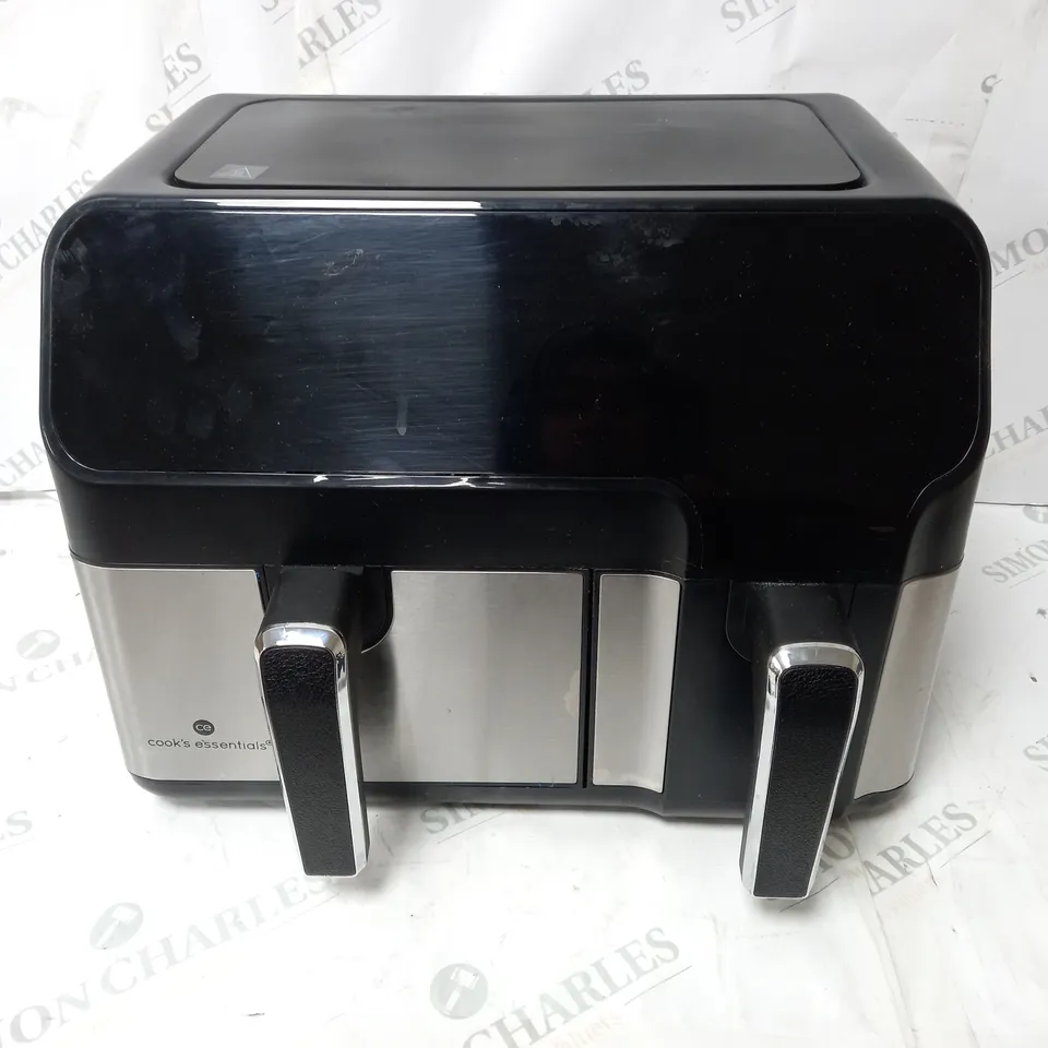 BOXED COOK'S ESSENTIALS 7.7L DUAL AIR FRYER 