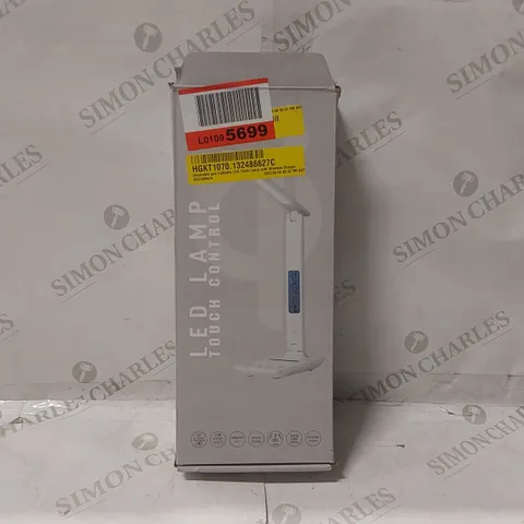 BOXED DIMMABLE AND FOLDABLE LED TABLE LAMP WITH WIRELESS CHARGER