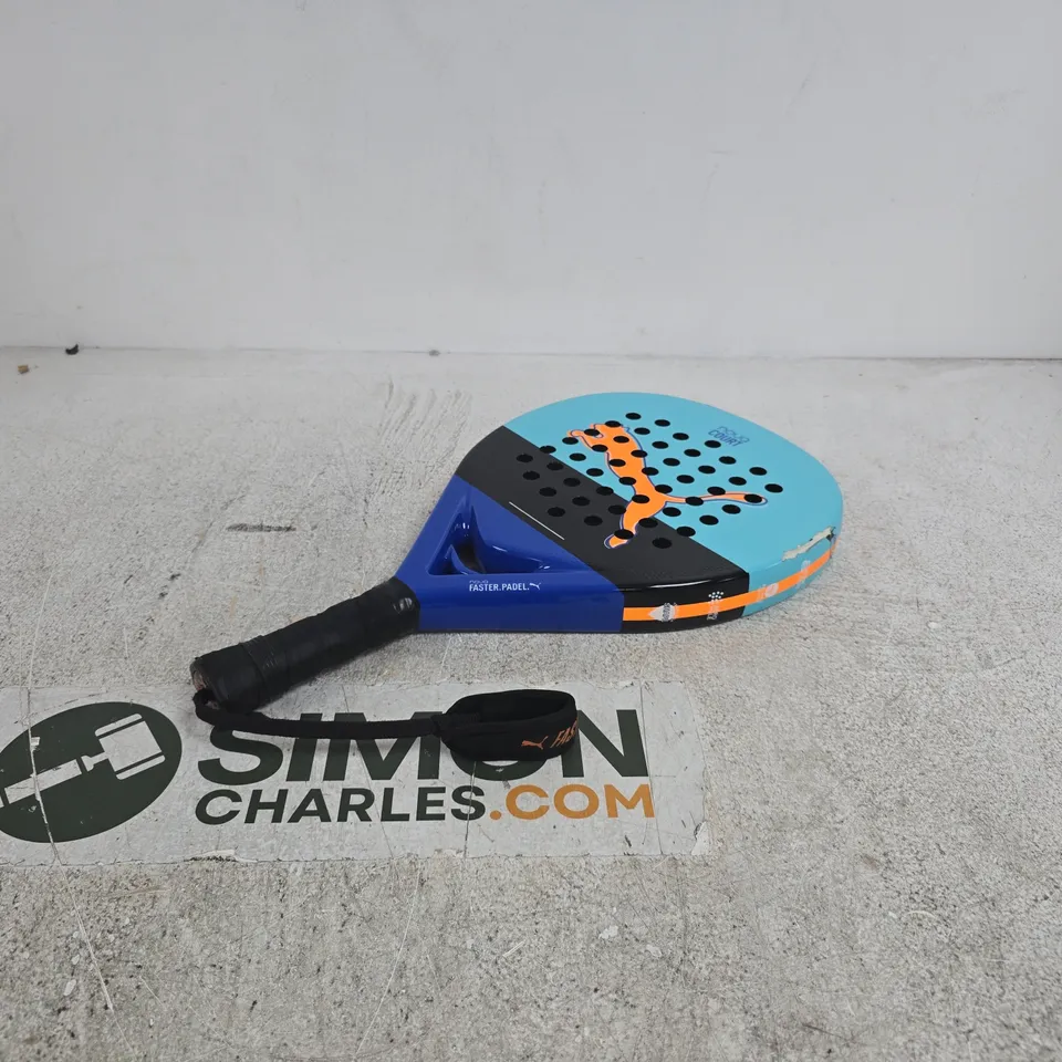 NOVA COURT FASTER PADEL RACKET – BLUE/ORANGE DESIGN (PADDLE) UNBOXED
