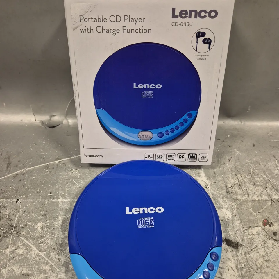 BOXED LENCO CD-011BU PORTABLE CD PLAYER 