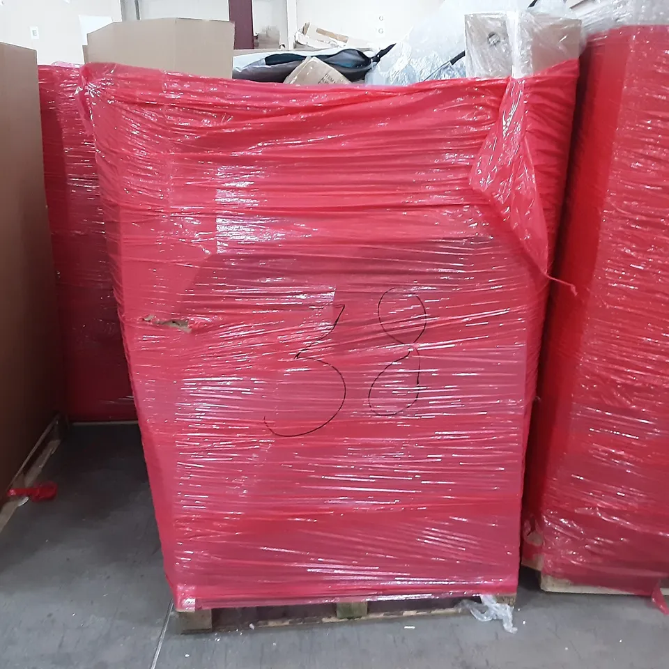 PALLET OF ASSORTED PRODUCTS TO INCLUDE ROBO ROBOT HAND, ENYHORN CARPET RUNNER, SOFIA SMALL DOUBLE, HOMIDEC CLOTHES RACK, WOLFWISE, SINGLE BED FRAME  