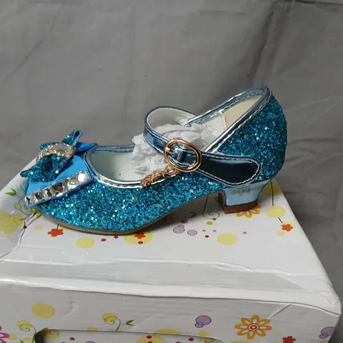 CHILDREN'S BLUE GLITTER MARY JANE SHOES – UK KIDS 9 (EU 28)