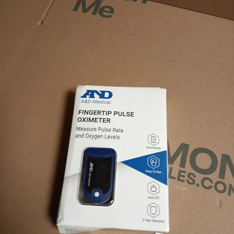 A&D MEDICAL FINGERTIP PULSE OXIMETER – BOXED