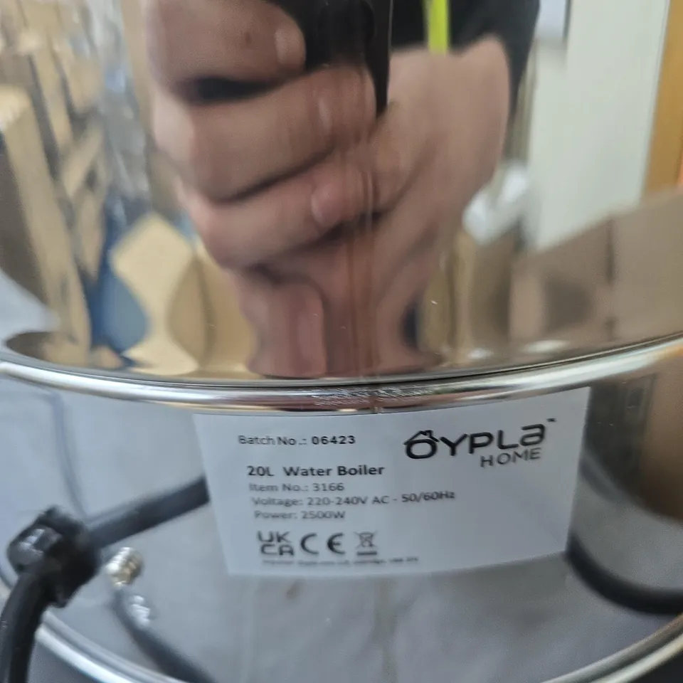 OYPLA HOME 20L STAINLESS STEEL WATER BOILER, 2500W – ELECTRIC HOT WATER DISPENSER