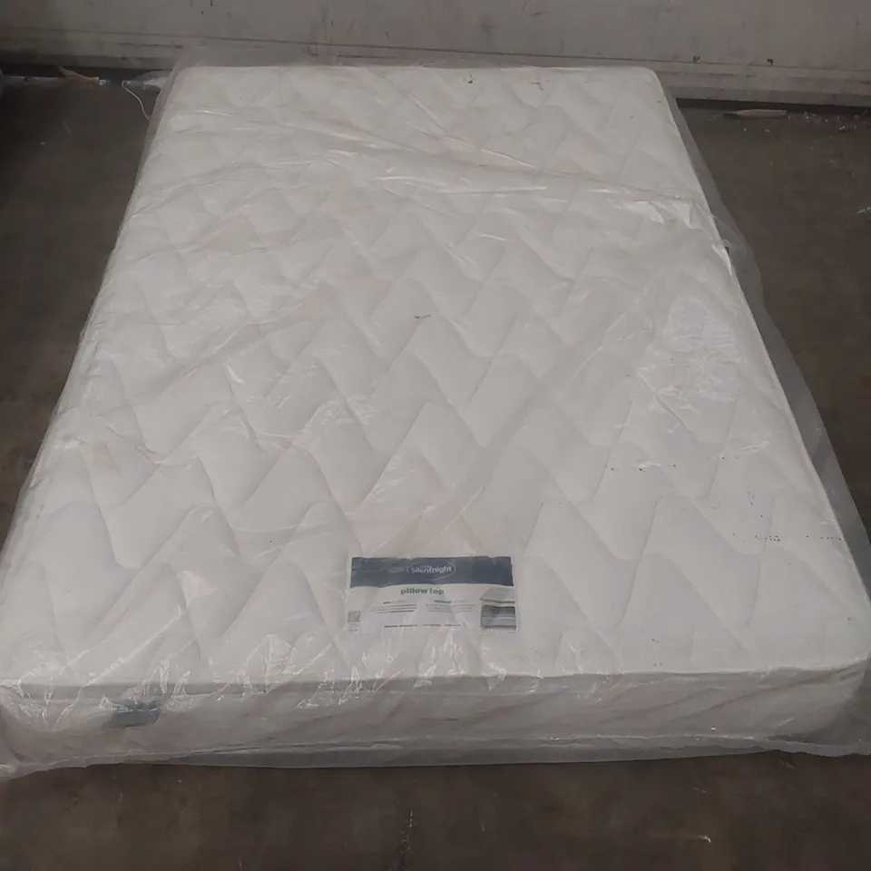 QUALITY BAGGED SILENTNIGHT PILLOW TOP 135CM DOUBLE MATTRESS