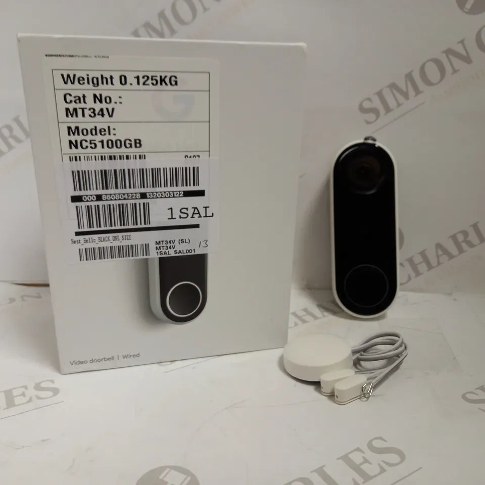 GOOGLE NEST HELLO VIDEO DOORBELL RRP £229