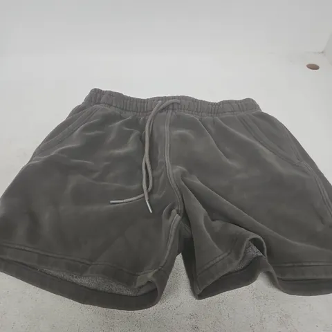 ABERCROMBIE & FITCH MEN'S GREY DRAWSTRING SHORTS – SIZE M