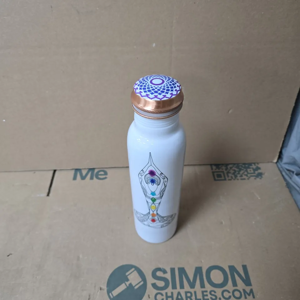 BLISS & BEYOND COPPER WATER BOTTLE – CHAKRA DIAGRAM 