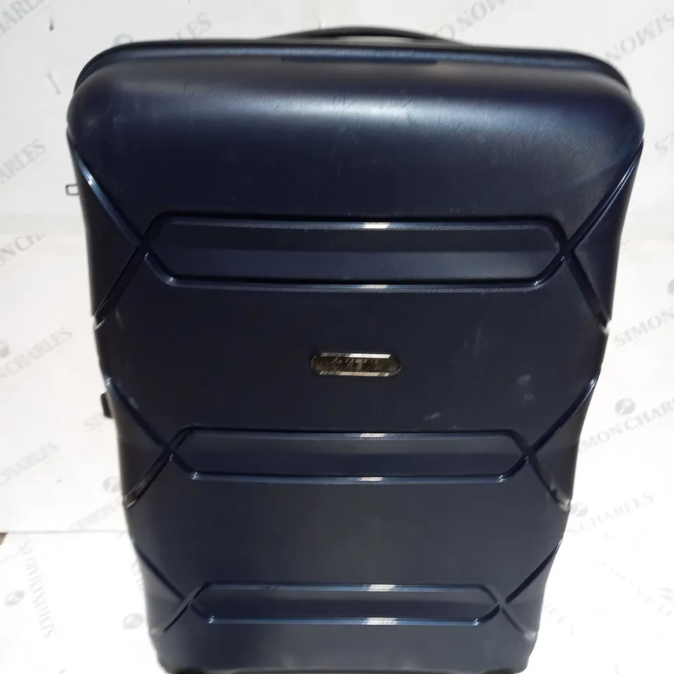 HEYS DURAFLEX 3 PIECE LUGGAGE SET & VANITY CASE IN NAVY