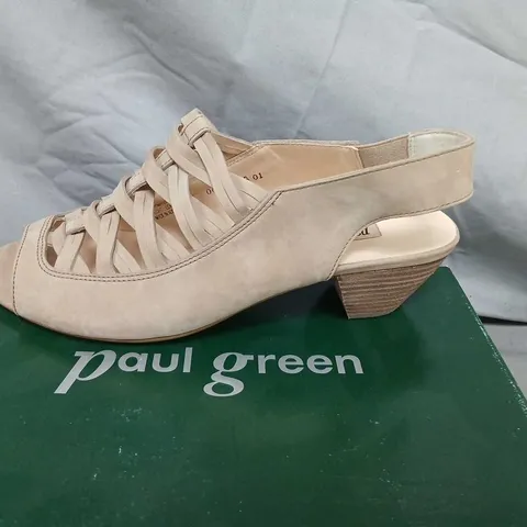 PAUL GREEN WOMEN'S SANDALS – CAMEL NUBUCK, UK 7