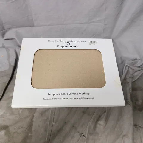 2 X PAGNANNO TEMPERED GLASS SURFACE WORKTOP 40X30 CM – DESIGN 15 TILE PATTERN