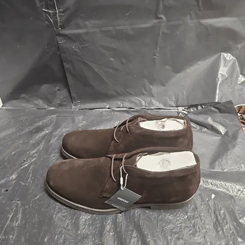 GEOX RESPIRA BROWN SUEDE ANKLE BOOTS β MEN'S UE 45 UK SIZE 10-10.5